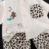 Boys' 2026 Summer Leopard Print Shirt & Pants Set – Stylish Short-Sleeve Two-Piece Outfit
