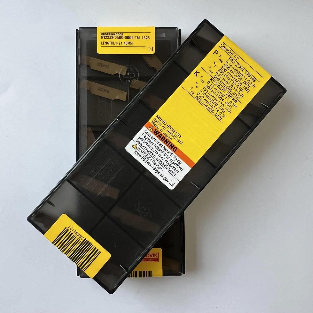 Original Sandvik / N123J2-0500-0004-TM 4325 /CNC CARBIDE tool blade 10 Pcs