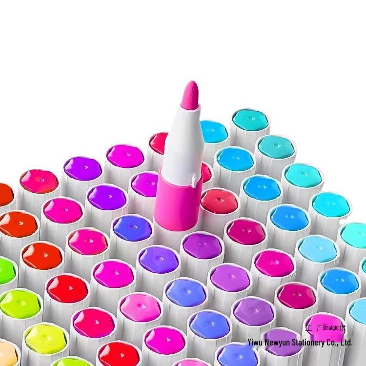 Washable Acrylic Markers: Non-Bleed, Layerable, Waterproof, Quick-Dry, Includes 24 Colors, Ideal for Students & Art.