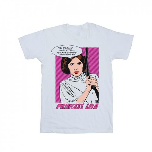 Star Wars Womens/Ladies A New Hope Princess Leia Pop Art Cotton Boyfriend T-Shirt