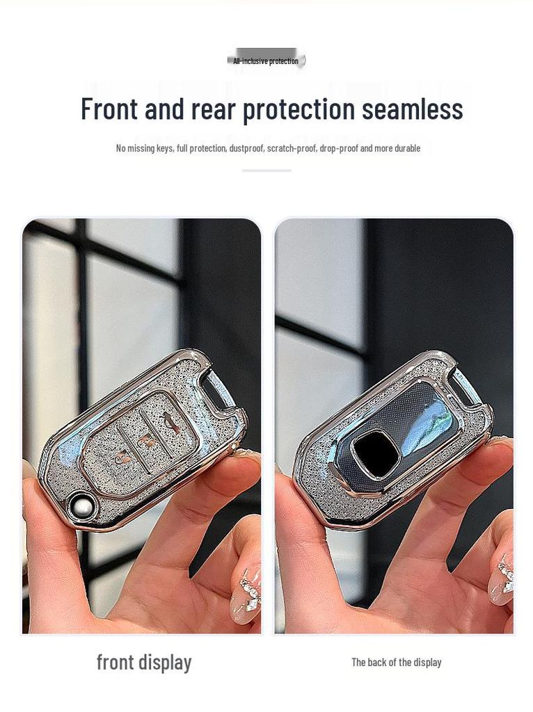 Compatible Car Key Cover for BZ Picture, XRV, Haoying, CRV, Lingpai, Jade, Civic, Accord, Fit