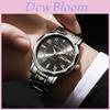 Mens Business Quartz Watch With Water Resistance And Luminescent Dial For Office Wear