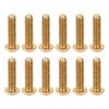 50Pcs Hex Socket Screws Half Round Head Pure Copper Hardware Accessories FastenersM4 X 16mm