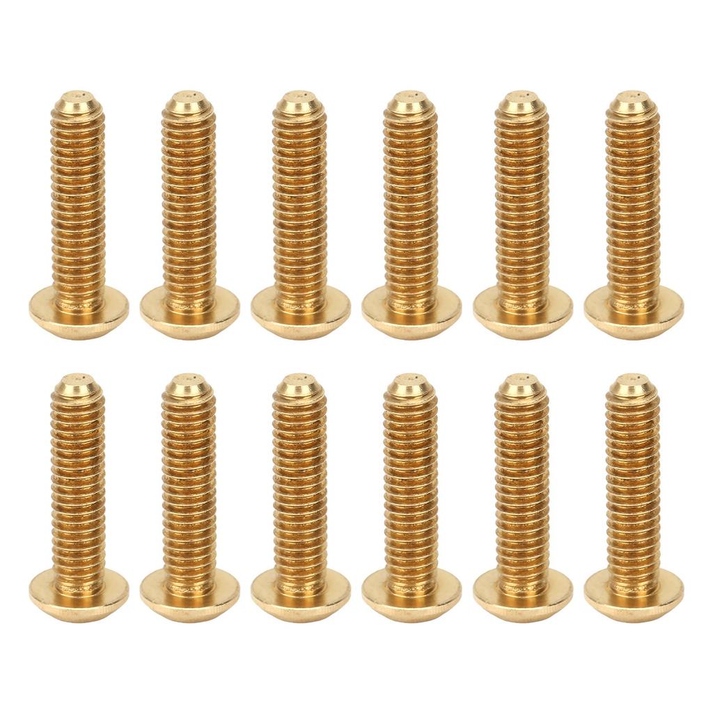 50Pcs Hex Socket Screws Half Round Head Pure Copper Hardware Accessories FastenersM4 X 16mm