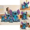 Lilo Stitch Plush Stuffed Animal Toy With Soft Fabric For Kids Bedroom Decor Special Characters Included