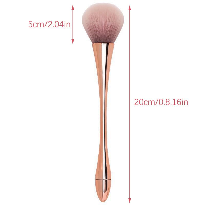 Nail Art Brush Makeup Powder Brush Slim Pretty Waist Designed Nail Dust Cleansing Soft Fur Does Not Eat Powder Brush Tool