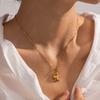 Yori Starfish Shell Pendant Necklace for Women Seaside Holiday Elegant Waterproof Stainless Steel Jewelry Gift New 2024