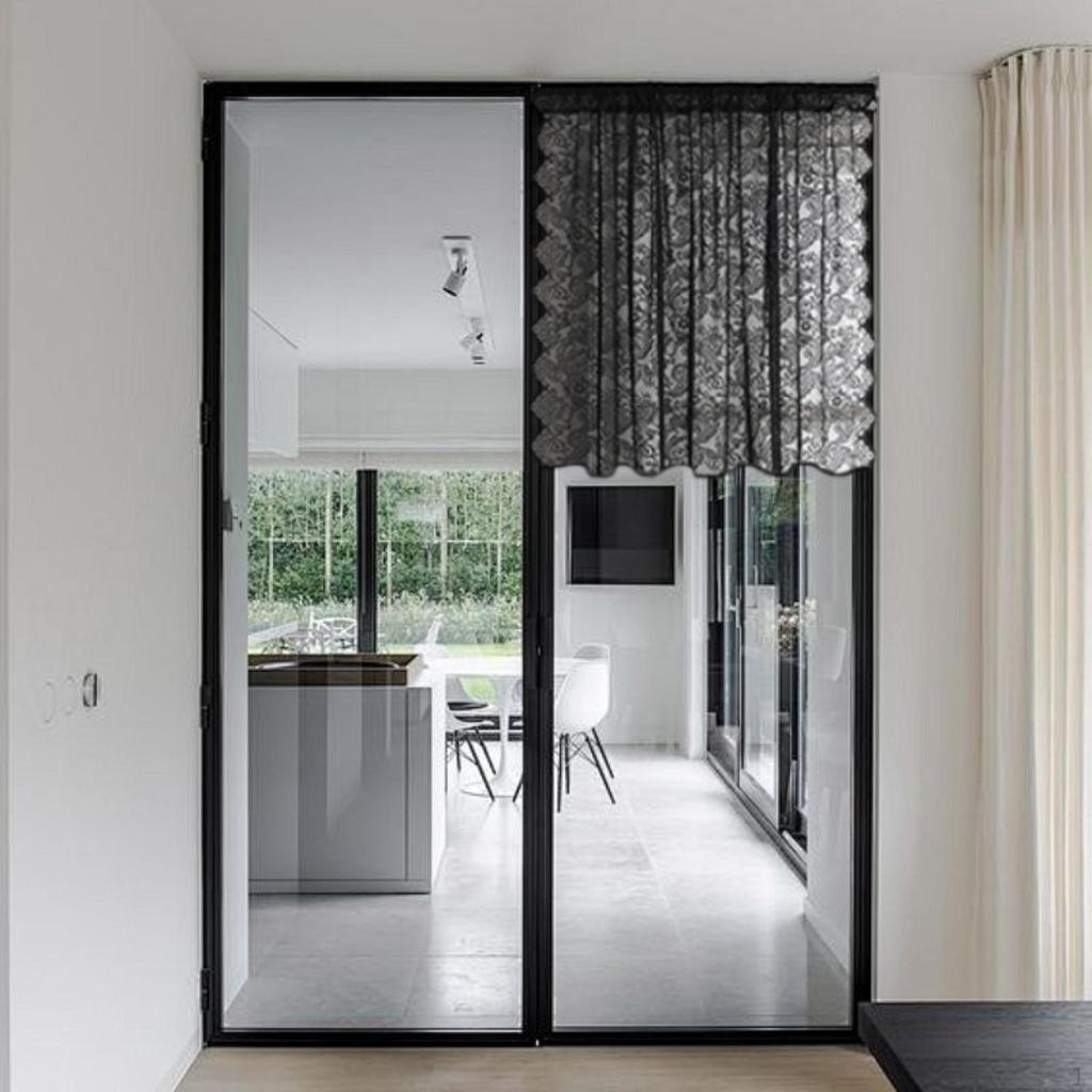 Bedroom Lace Curtain Drop Net Car Ties Breathable Floral Panel Window Boiled Drapes Wedding