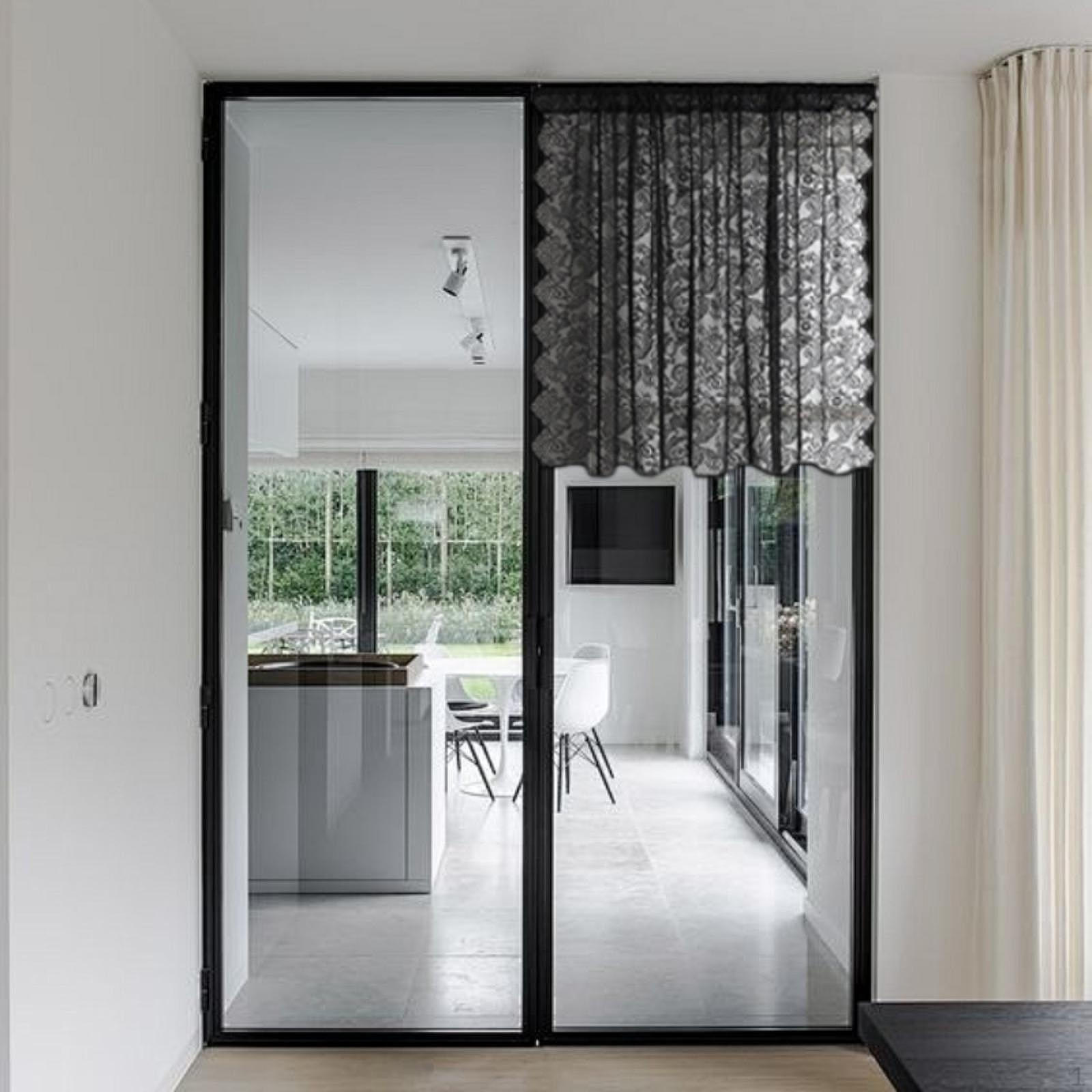 

Спальня кружевная занавеска сетка с подвеской автомобильные завязки дышащая цветочная панель окно вареные шторы свадьба Black 100x150