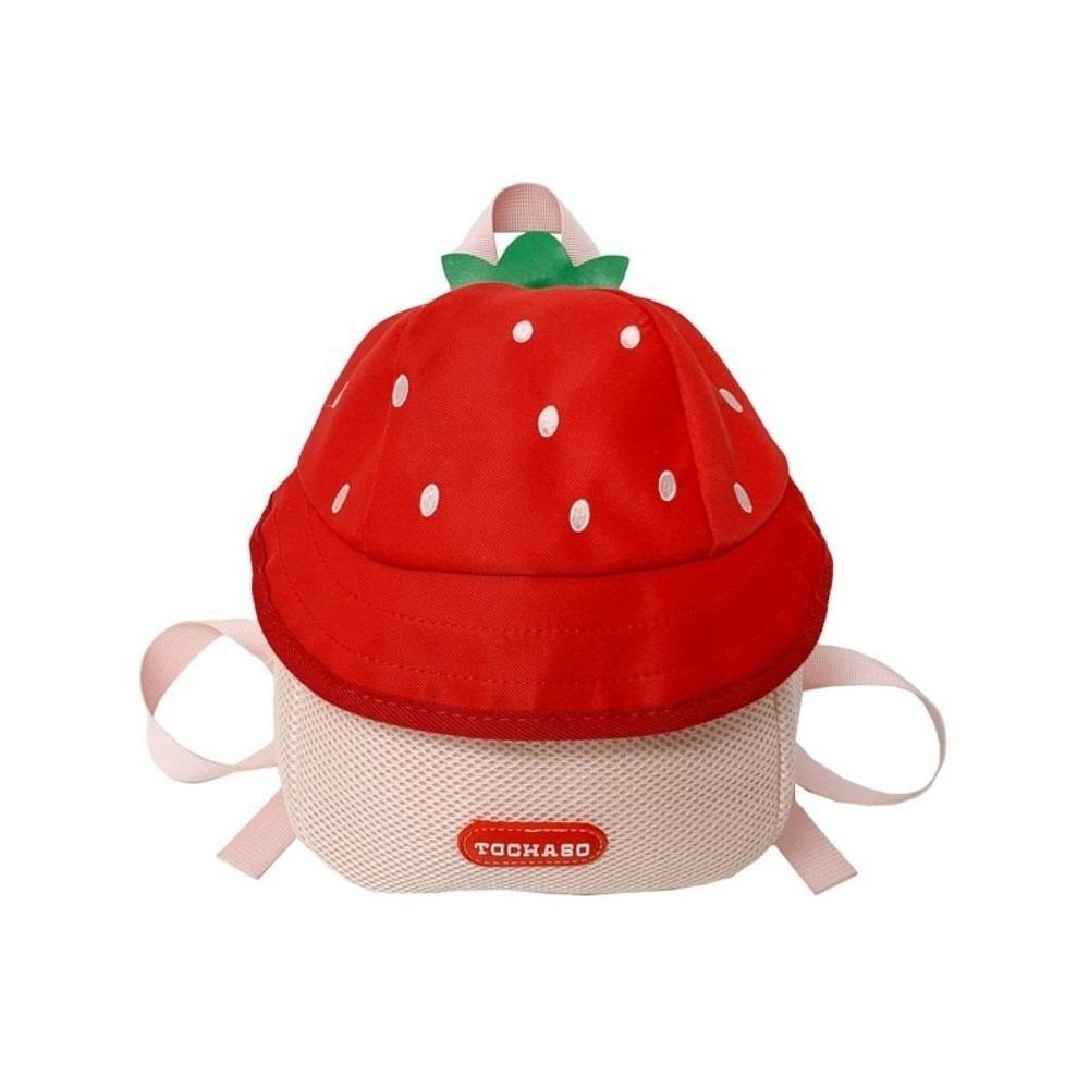 Strawberry Children Backpack Fruit Students School Bag Storage Bag Cartoon Daypack  Girls