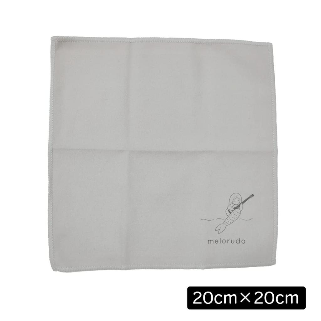 Melorudo Microfiber Musical Instrument Mermaid Pack of 30 MA100012A30N0 Cloths, 20x20cm, Logo, (White Gray)