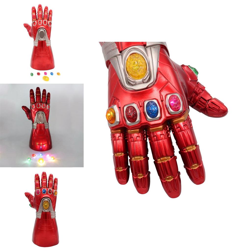 Guantes LED de Iron Man con Piedras Removibles para la Máxima Experiencia de Cosplay