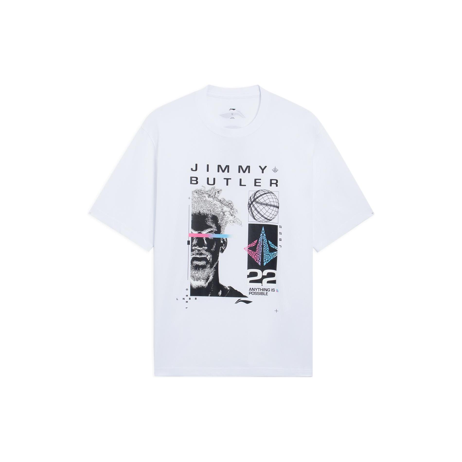 Li Ning Basketball Collection T Shirt Men s White AHSS397-3 M