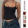 2026 Summer V-neck Crossover Button Vest T-shirt for Women