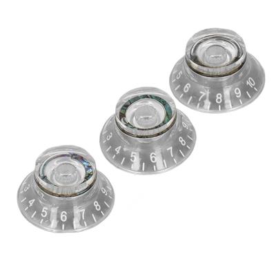 3PCS Guitar Potentiometer Control Knob Acrylic 6mm Inner Diameter 360 Degrees  Rotation Guitar Speed Control Knob