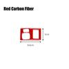 Red Carbon Car Interior Dim Light Panel Trim Sticker For Lexus CT200h 2011-2017