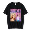 Fashion 90s Singer Britney Spears Beautiful Photo Graphic Print Tshirt Hip Hop Oversized T Shirt Harajuku Short Sleeve T Shirts