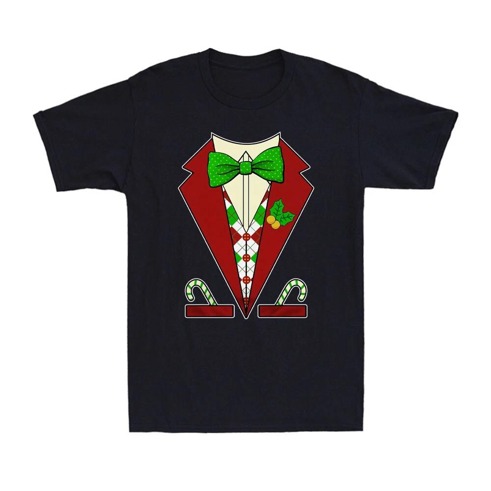 Christmas Tuxedo Shirt Funny Santa Tuxedo Christmas Party Gift Men s T-Shirt XXXXL