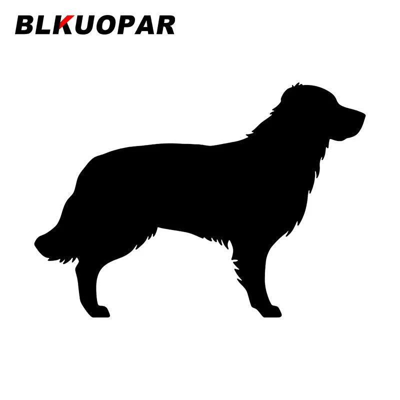BLKUOPAR Golden Retriever Dog Silhouette Car Stickers Cute Animal Decal Sunscreen Die Cut Windshield Laptop Car Goods