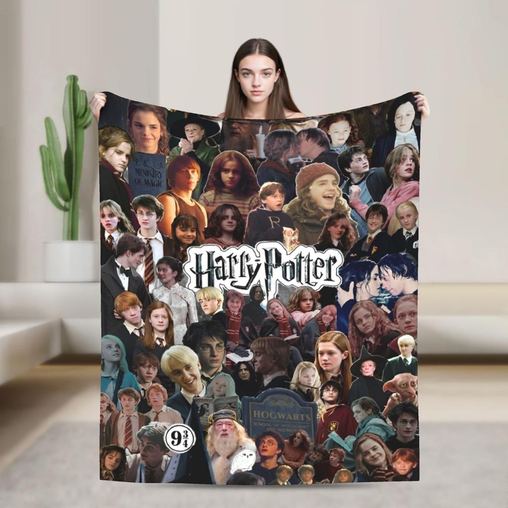 H-Harry P-Potter Mago Coperta Multitaglia Super Morbida e Calda Coperte da Divano e Letto