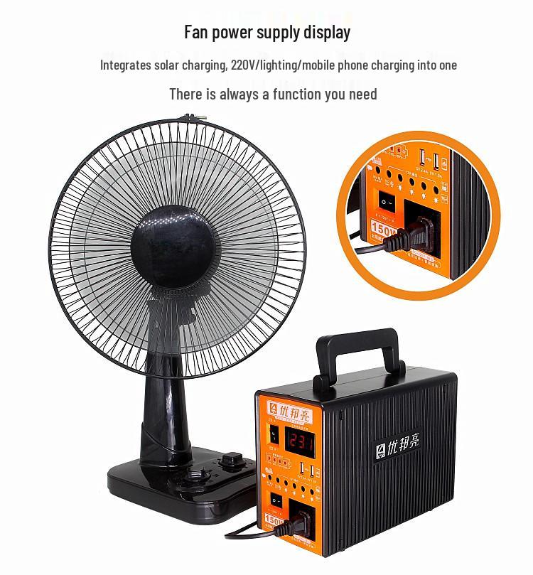 Youbangliang 12V/220V Dual Output Multifunctional Solar Power Bank System