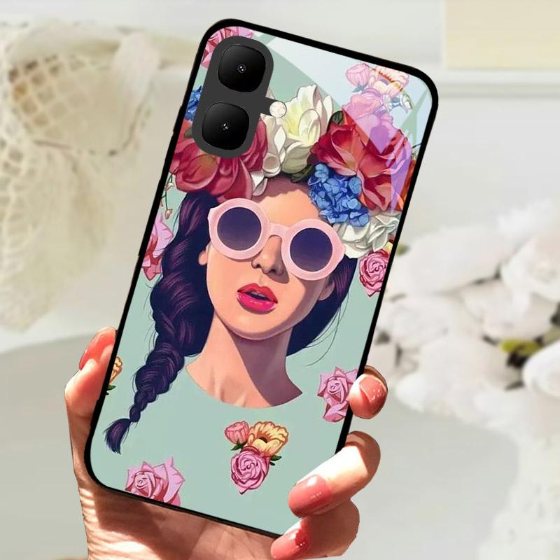 Etui Na Telefon Dla Infinix Smart 10 Odporne Na Wstrząsy Pokrowce Hartowane Szkło Tylna Pokrywa Dla Tecno Pop 10 KM4 Smart10 X6725 Ochrona Aparatu