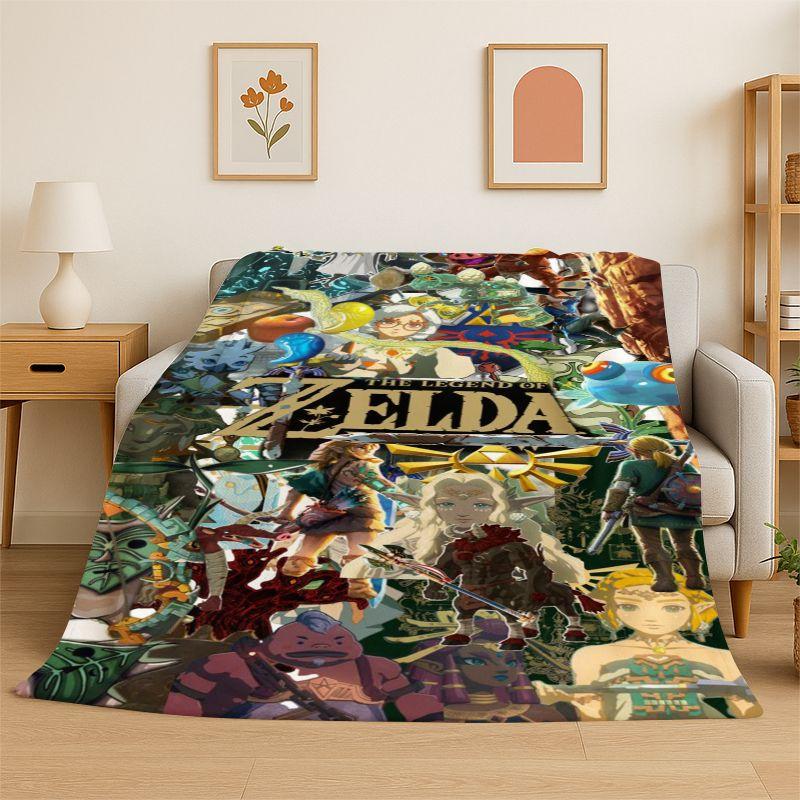 Classic Z-Zelda Cartoon Games Soft Flannel Throw Blanket,Cozy Blanket for Bed,Couch,Sofa,Bedroom,Living Room,Picnic Camping