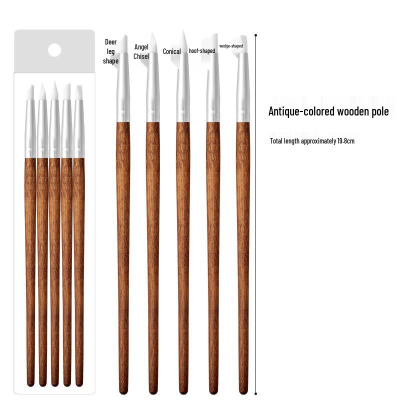 Dual-Ended Silicone Nail Art Tool: Smudge & Dot Pen