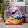 1pc, Disney Aladdin and Princess Jasmine Blanket Home Decorative Throw Blanket for All Seasons, Living Room, Travel, Camping, Car Blankets