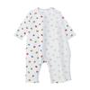 MIKI HOUSE Baby Coverall Made in for Boys and Baby Underwear, All-Over Print, 100% Cotton, Japan, Girls, Clothes, Newborn, 60cm, Blue, 40-2491-141