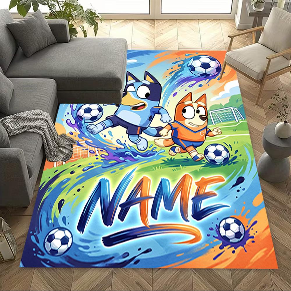 Halloween Friends Customized Name Carpet Perfect for Balcony Entryway Study Room Hallway Anti-slip Rug Anime Office Decor Birthday/Christmas Gift