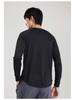 Men's Outdoor Quick-Dry Loose-Fit Long Sleeve Running Shirt - Plus Size, Sweat-Wicking, Marathon Team Uniform for Spring and Autumn Fitness