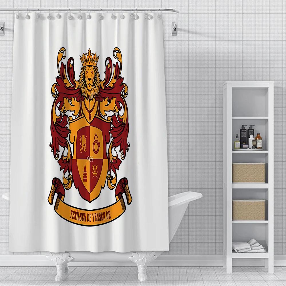 

G-Galatasaray Shower Curtain Waterproof Polyester Fabric Paint Colorful Bath Curtains Home Bathroom Decor Curtain With Hook YL90x180cm