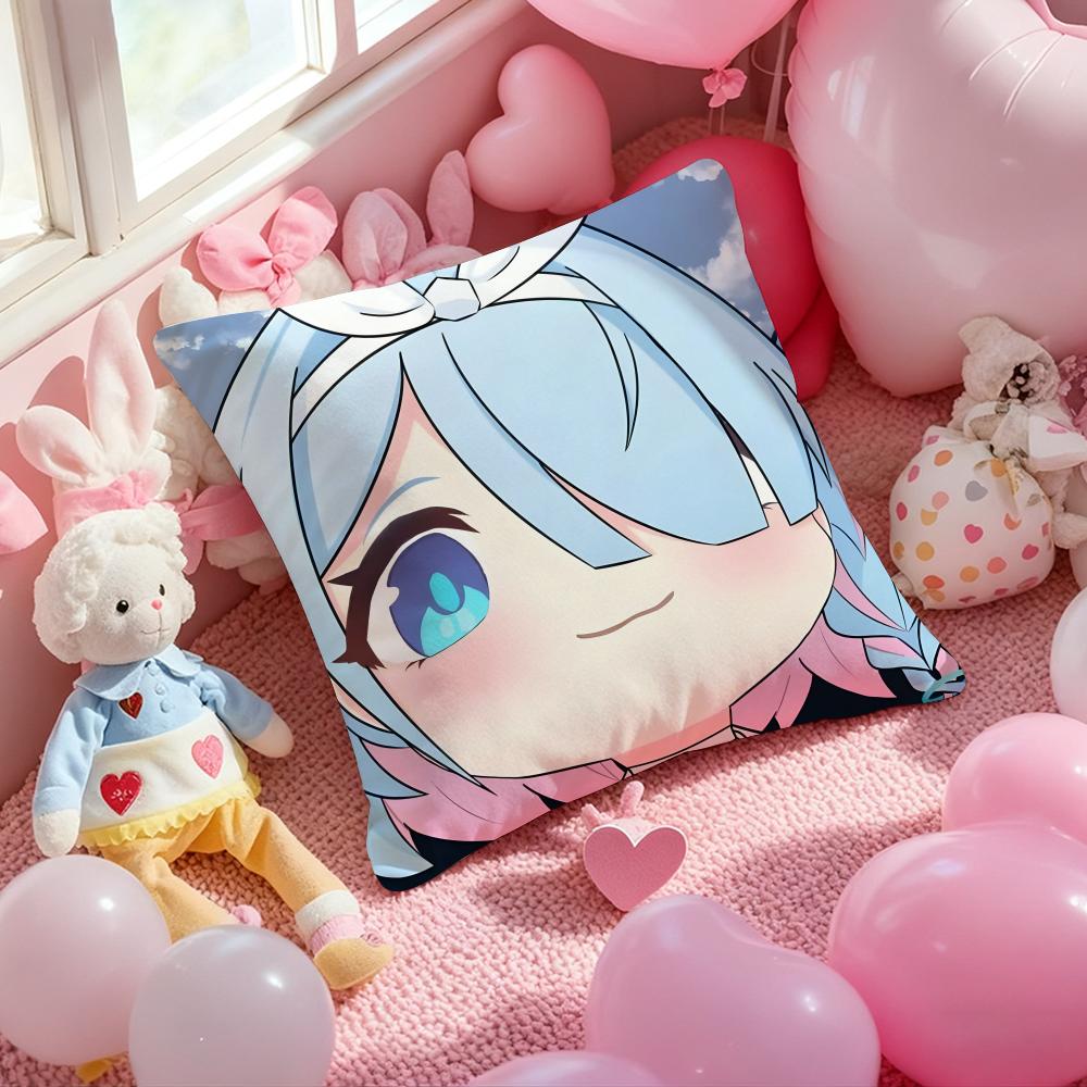 Anime Blue Archive Kawaii Girl Cushion Cover Pattern Printed Pillowcase for Living Room Sofa Cushion Cover & Bedroom Decor