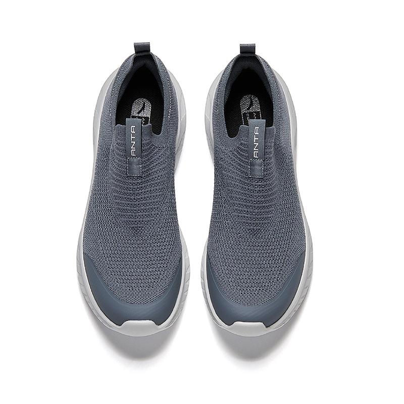 Anta Textile, Synthetic Leather Low top Versatile All Purpose Training Shoes Men's Smoke Coal Gray 112537703-5