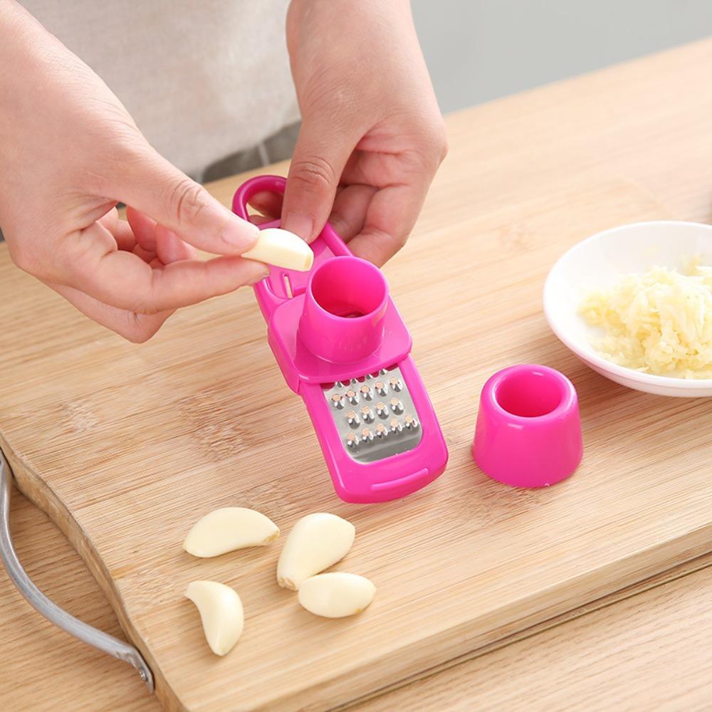 Multifunctional garlic grinder Creative garlic press Kitchen garlic puree Kitchen gadget Garlic masher Garlic miner Garlic peeler