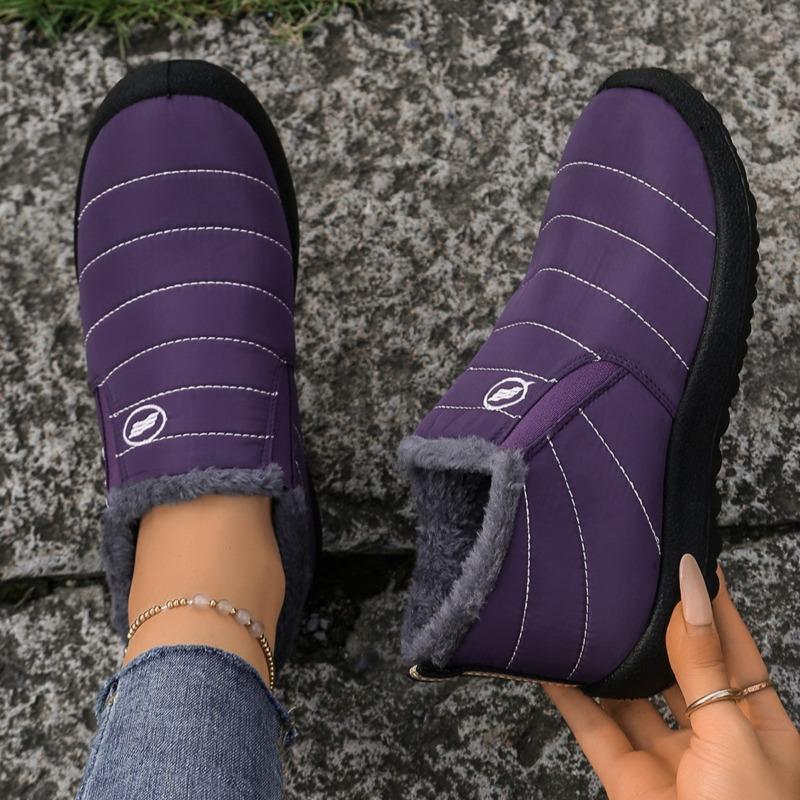 Women's Plus Size Old Beijing Snow Boots – Thickly Padded & Fleece-Lined, Warm Casual Cotton Winter Boots