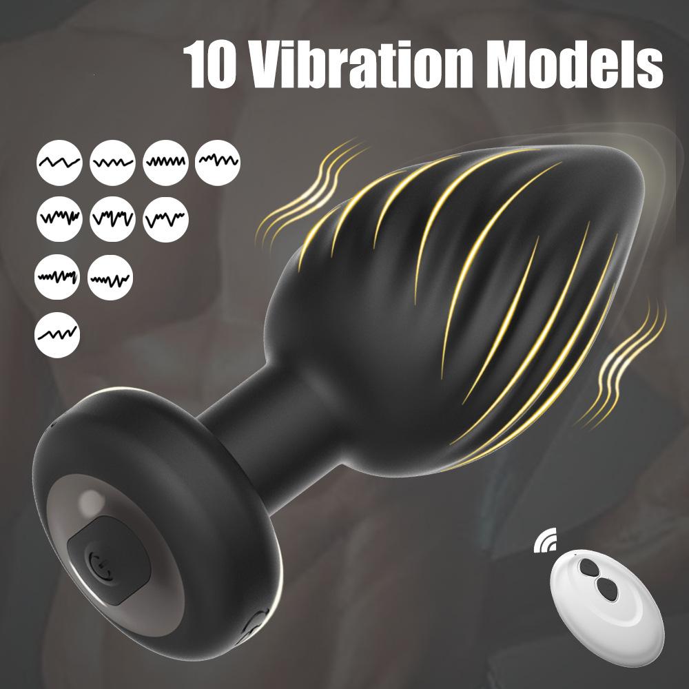 New Wireless Remote Control Male And Female Universal Harem Thread Anal Plug Prostate Orgasm Masturbation Massager Adult Product