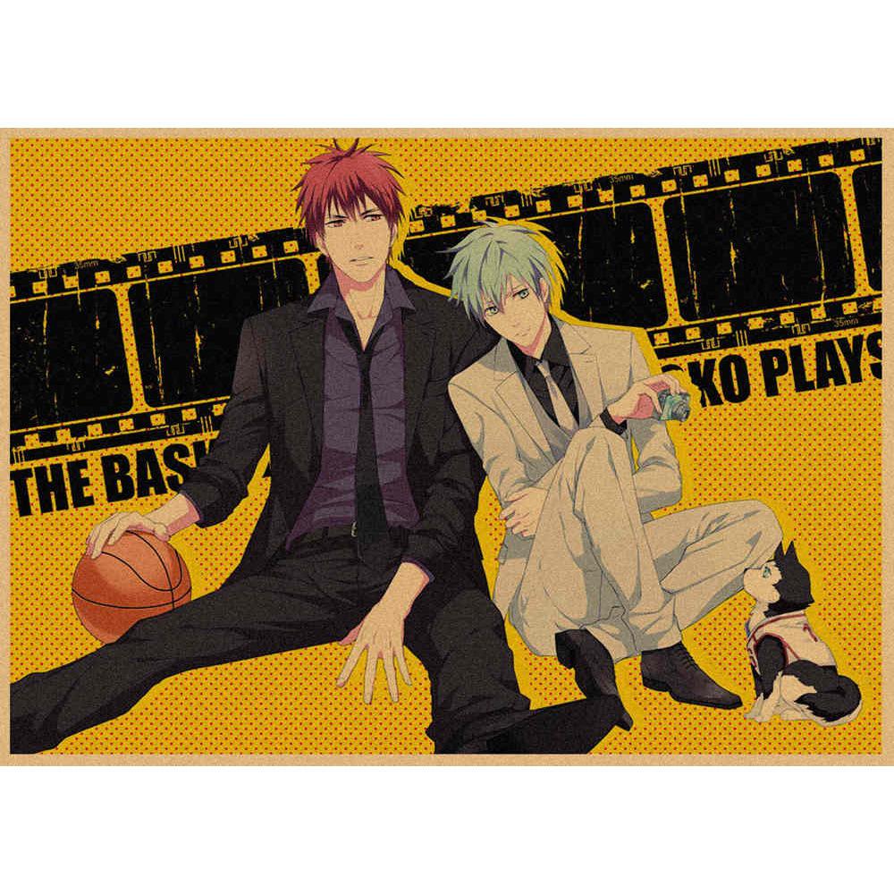Kuroko's Basketball Retro Kraft Poster Decorative Wall Art Mural 407