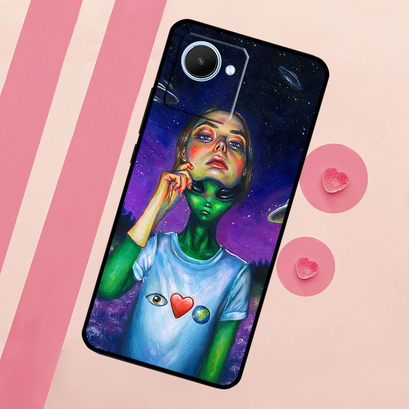 Mushroom Moon Shroom Farmer For Realme C67 C75 C63 C61 C71 C55 C51 C65 C53 10 11 12 13 14 15 Pro Plus GT6 GT7 Pro Case