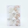 6cm-6 Pack Transparent Ball Printing 06 New Holiday Party Decoration Ball Christmas Ball Set Transparent Ball Plastic Ball Pendant Hanging Ball