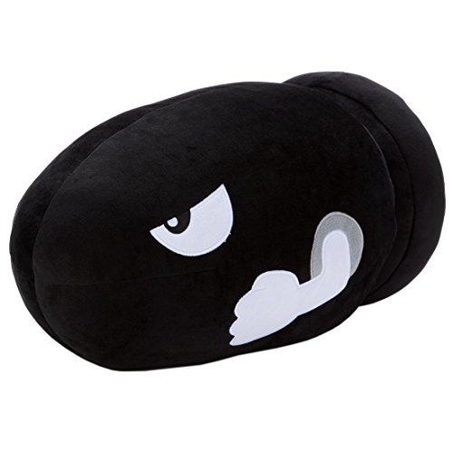 Mario Kart Mocchi-Mocchi-Game style Bullet Bill plush toy, approximately 45cm wide