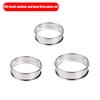 8/9/10CM English Muffin Rings Crumpet Rings Double Rolled Tart Ring Round Stainless Steel Muffin Tart Rings Mold Baking Tools