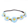 Unique Floral Wreath Daisy Hair Accessories Elastic Flower Headband Headwear For Festivals And Weddings Halloween Party