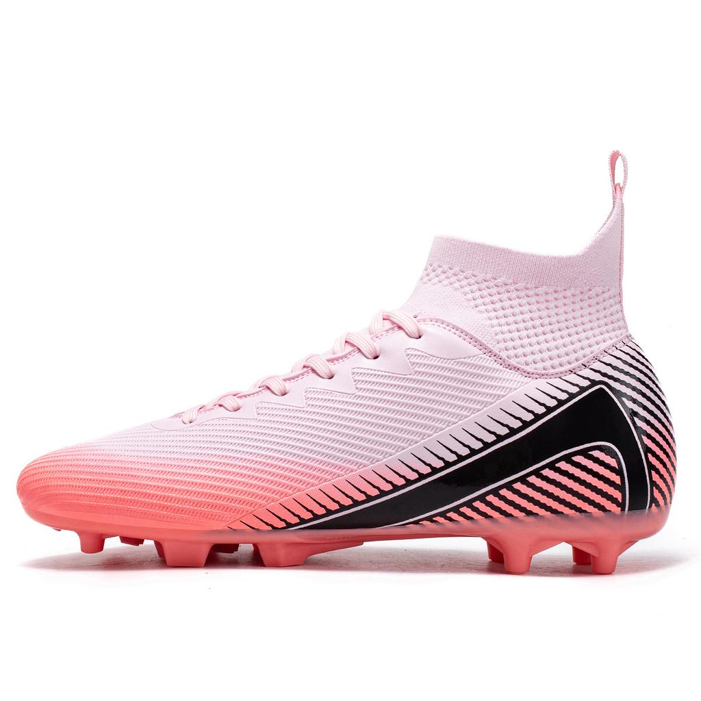 Neue High-Top Fußballschuhe für Erwachsene, Herren und Damen, mit langen Stollen, abbrechbaren Stollen, für den Außenbereich, Studenten, Professionelle Fußballschuhe