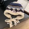Ear Protection Knitted Cap Thickened Beanie Hats Cute Winter Hat  Winter