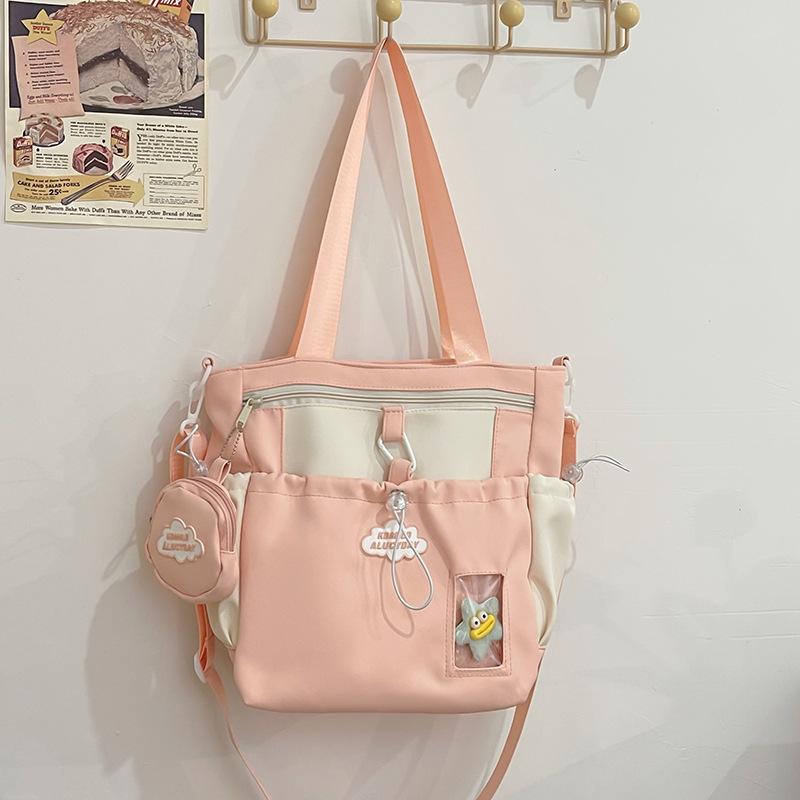High-value Soft Girl Girl Backpack Small Ins Mini Small Bag Female College Student Spring Outing Two-piece Backpack