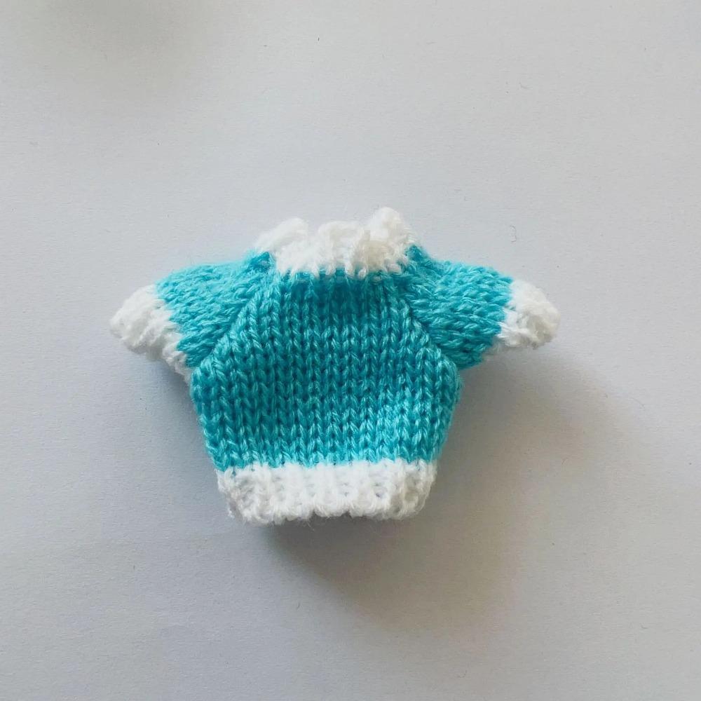 1 Stk. Heißverkauf 10cm Schulleiter Hundebekleidung Miniaturpullover für 1:8 Bjd Spielzeugpuppe Pullover Puppe Weihnachten Tragen Zubehör