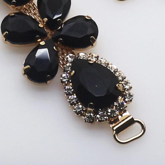 2018 New Charm 105MM Acrylic Chain DIY Garment sewing accessories Metal Crystal Rhinestone bikini Connectors buckle