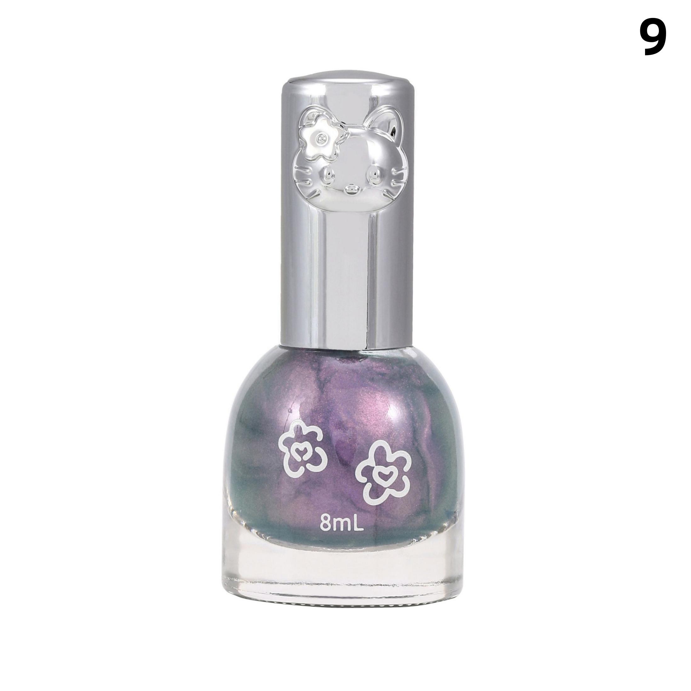 

Мигающий лак для ногтей на водной основе, блестящий лак для ногтей без запекания, 8 мл, цвет корпуса 9